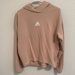Adidas Beige Pullover Hoodie